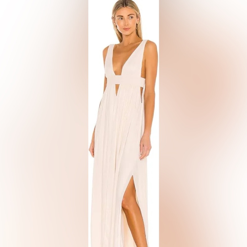Indah Peach Maxi Dress